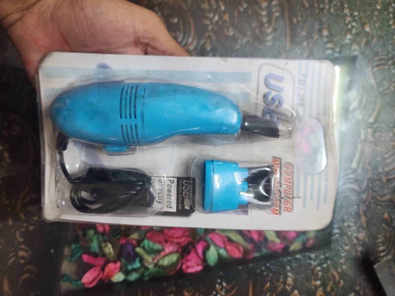 Mini Vacuum Cleaner for Laptop & Electronics – Portable USB Dust Cleaner for Keyboard, Computer, Car & Home (Pack of 1)